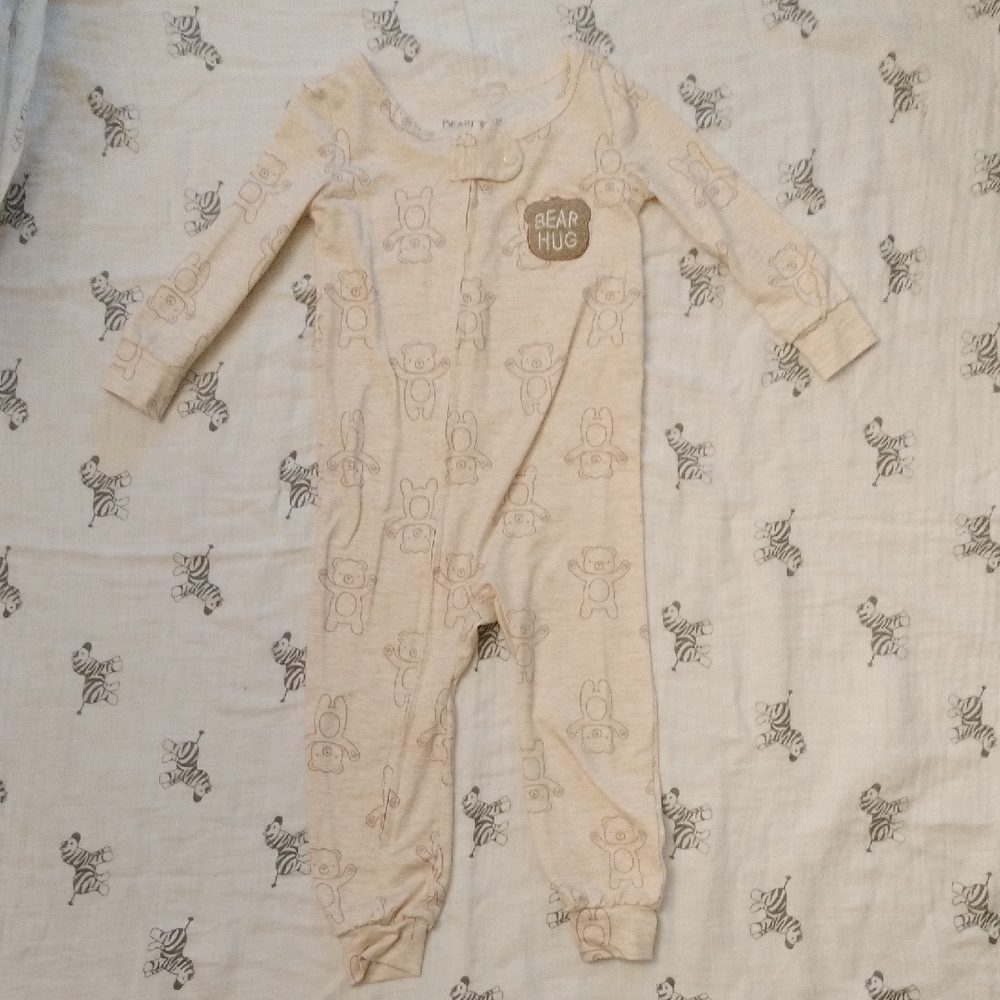 BearPaw Cream One Piece Footies for Cozy Comfort